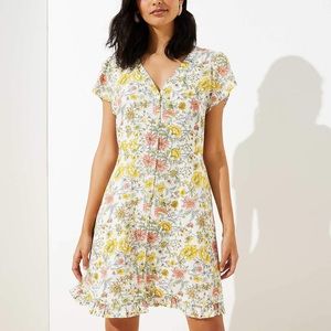 Loft Garden Ruffle Dress
